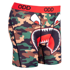 ODD War Plane - Mens Boxer Briefs - XU10029MBB GREEN CAMO