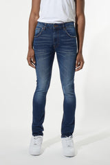 M SOCIETY JEANS ELÁSTICOS DE AJUSTE AJUSTADO PARA HOMBRE MS-80260 DK.INDIGO