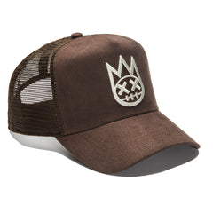 SHIMUCHAN LOGO MESH BACK TRUCKER HAT (624BC-CH43A) VINTAGE BROWN