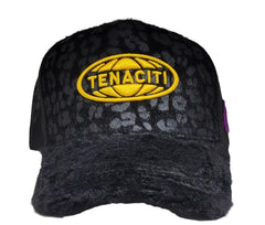 Sombrero de piel TENACITI NEGRO/AMARILLO