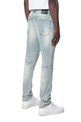 JEANS DE COLOR ROJO Y REPARADO SMOKE RISE JP23532 AZUL NATICK