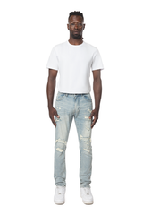 JEANS DE COLOR ROJO Y REPARADO SMOKE RISE JP23532 AZUL NATICK