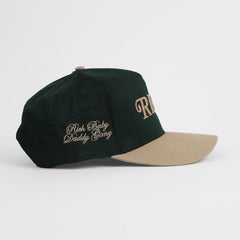 Gorra snapback Outrank RBDG con bordado 3D abullonado QSH261 verde oscuro/caqui