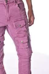 GUNZINII ZINII WARRIOR FLARE CARGOGZ306 PÚRPURA MALVA.