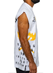 JUREN Camiseta sin mangas solo por invitación BLANCA