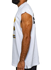 JUREN Camiseta sin mangas solo por invitación BLANCA