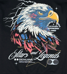 Sudadera con cuello redondo Stars & Legends GN4120-NEGRO ORIGINAL