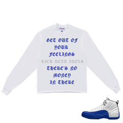 CAMISETA DE MANGA LARGA CORTA BLANCA "SAL DE TUS SENTIMIENTOS"