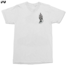SIW T-SHIRT ANGEL & GUN WHITE PREMIUM TEE