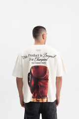 PURE Knockout cream gloves t-shirt PUR19473-22 Cream