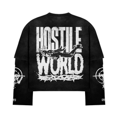 XHostile-Alien XH-003(double sleeve) Acid wash
