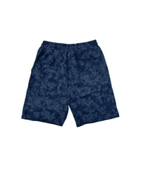 PANTALONES CORTOS DE TERRY BKYS RHINESTONE SP1236 AZUL MARINO LAVADO,