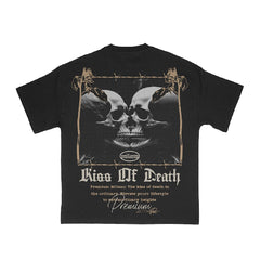 PREMIUM MILANO Kiss Of Death Tee S25331-22-BLACK