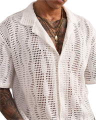PLUS EIGHTEEN CAMISA BORDADA, (P185) CREMA BORDADA DE DIAMANTES