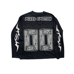 MIXED EMOTION SET OVERSIZE Black 'Lightning' Long Sleeve