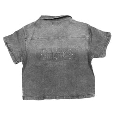 MIXED EMOTION 'Paisley' Denim Black Shirt BLACK