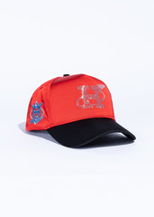 REFERENCE ROCKTROS CRYSTALS REF731 RED SATIN/BLACK