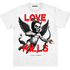 SIW LOVE KILLS 2 WHITE PREMIUM TEE