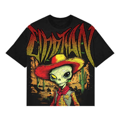 MIXED EMOTION 'Ranger' Rhinestone Tee BLACK