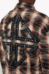 GUAPI Mocha Rhinestone Flannel (Mocha-Rhinestone-Flannel)