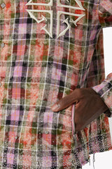 GUAPI Blush Pink Rhinestone Flannel (Blush-Pink-Rhinestone-Flannel