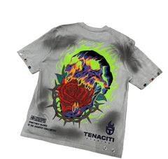 TENACITI Silence Tee T25-1024 Dirty White GREY
