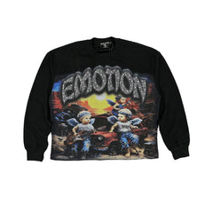 MIXED EMOTION Emotion “Sunrise” thermal Long Sleeve BLACK SWEATERS
