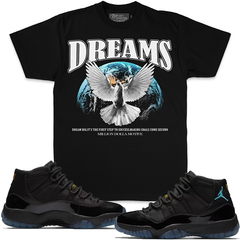 MILLION DOLLA Dreams Dove - Black T-Shirts
