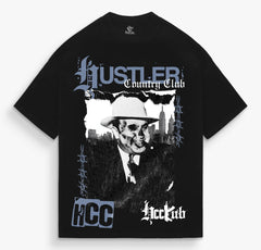 HUSTLERS COUNTRY CLUB T-SHIRT black HCC CAPONE SKULL