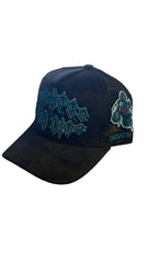 REYESF HAT SIEMPRE CON DIOS BLACK/BLUE  V2