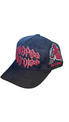 REYESF HAT SIEMPRE CON DIOS BLACK/ WINE RED V2