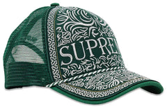 Gorra Supreme Vaquero de 5 paneles con espalda de malla 'GREEN' SS25H49