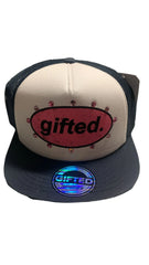 GIFTED RHINESTONE HAT NAVY/WHITE/ PINK 8