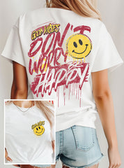 GRÁFICO DE COMIDA Y BEBIDAS PROTREND GOOD VIBES HAPPY SMILE FACE U0112