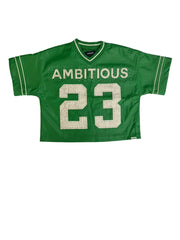 CROPPED PU S/S SHIRTS (KD249T GREEN)