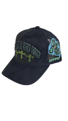 REYESF HAT SIEMPRE CON DIOS BLACK/ GREEN CRUZ V22