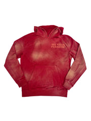 Conjunto de pantalón apilado de felpa francesa lavada EDICIÓN LEGACY 9117H, 9117L ROJO