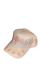 REYESF HAT SIEMPRE CON DIOS WHITE/PINK/PURPLE   V2