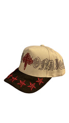 REYESF HAT SIEMPRE CON DIOS WHITE/ RED/BLACK  V22