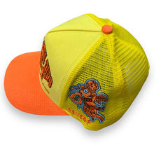 REYESF GORRA SIEMPRE CON DIOS 3 CRUZ HAT AMARILLO/ NARANJA