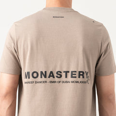 MONASTERY APPLEJACK T-SHIRT MEN TAUPE GRAY