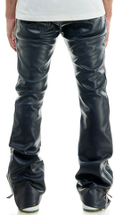 Pantalones de poliuretano acampanados rotos KDNK KNB3329-NAVY