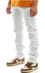 KDNK MEN TWILL SLIM PANTS SS201 WHITE