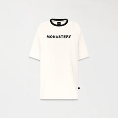 MONASTERY WARMBLOOD T-SHIRT OVERSIZED MEN WHITE ASPARAGUS