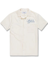 LEGACY EMBROIDERED CAMP SET SHIRT, SHORTS EM CREAM   2061,2061S