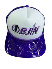 OBJIN PB315 HAT  PURPLE/WHITE