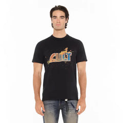 Camiseta de culto "Logotipo de acero forjado" en negro