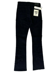 KDNK TRIBAL PATCHED JEANS KND4805 JET BLACK