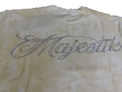 MAJESTIK MEN’S GARMENT DYED PRINT F.TERRY TEE FT2540 EGGSHELL