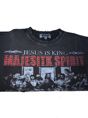 MAJESTY MEN'S T-SHIRT GARMENT DYED F.TERRY DTG GRAPHIC